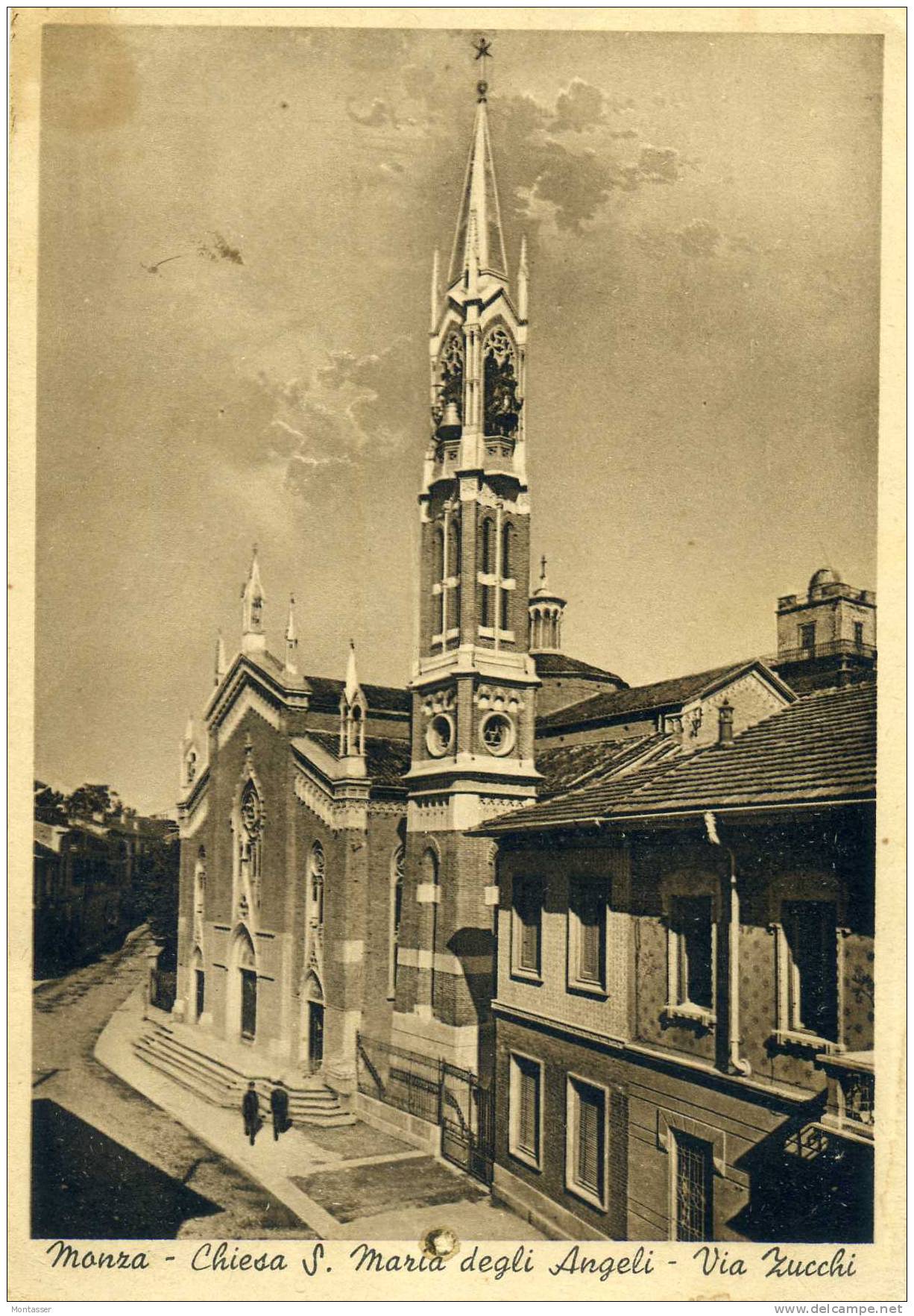 MONZA. Chiesa Santa Maria Degli Angeli. Vg. C/fr. Per TRIESTE 1947. - Monza