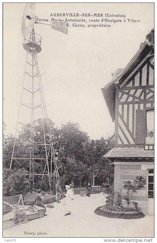 AUBERVILLE SUR MER 14 - Ferme Marie Antoinette - Route D'Houlgate à Villers - Jardiniers - EOLIENNE - Autres & Non Classés