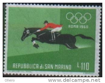 San Marino 1960 Olimpiadi Roma Val Da 110L Ippica  ** MNH - Nuevos