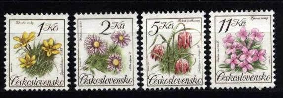 CS 1991 Mi 3098-3101 Yt 2898-2901 ** Flowers - Neufs