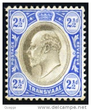 Transvaal 1902. 2½d Black And Blue (wmk MCA). SACC 269*, SG 263*. - Transvaal (1870-1909)
