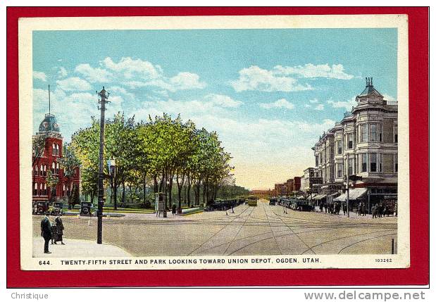 Twenty Fifth Street And Park, Looking Toward Union Station.  1910-20s - Ogden