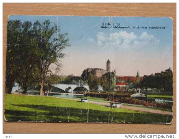 Halle A S  Ruine  Old Postcard - Halle (Saale)