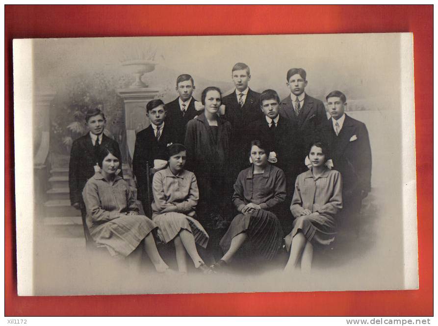 B032 Carte-Photo De Famille. Région Morges-Bière Selon Origine Du Lot.Circulé Sous Enveloppe En 1928.Jotterand Bière - Bière