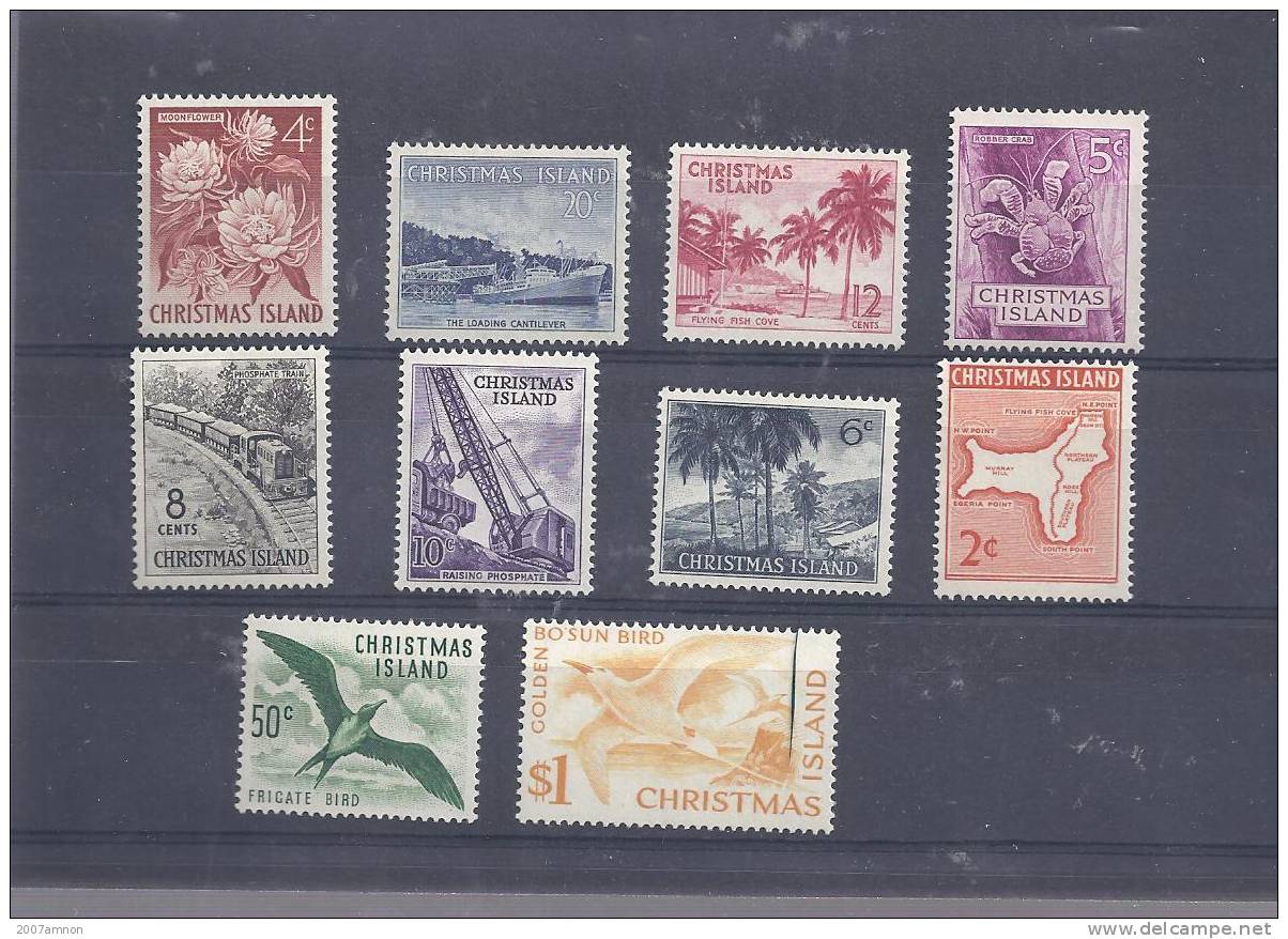 CHRISTMAS ISLAND # 11-20 COMPLETE SET MNH BIRDS - Christmas Island