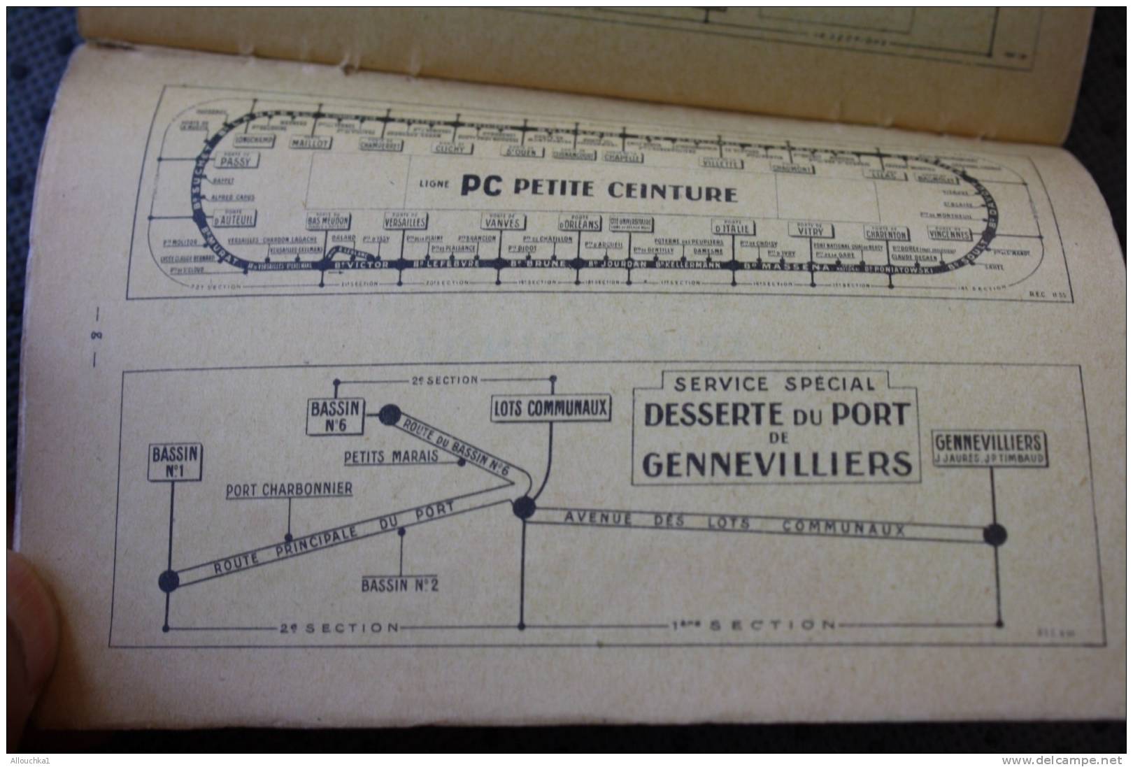 TARIDE PLAN GUIDE DE PARIS  RUES METROPOLITAIN AUTOBUS RENSEIGNEMENTS PRATIQUE PLANS CARTES TARIDE BD ST GERMAIN REF313 - Europe