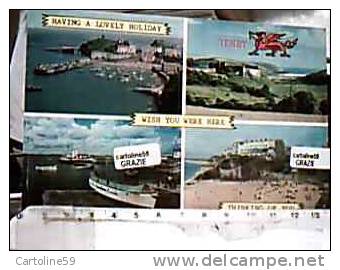 ENGLAND WALLE GALLES TENBY  MANORBIER CASTLE QUAY  ARBOUR  VUES VB1971  DG7794 - Altri & Non Classificati