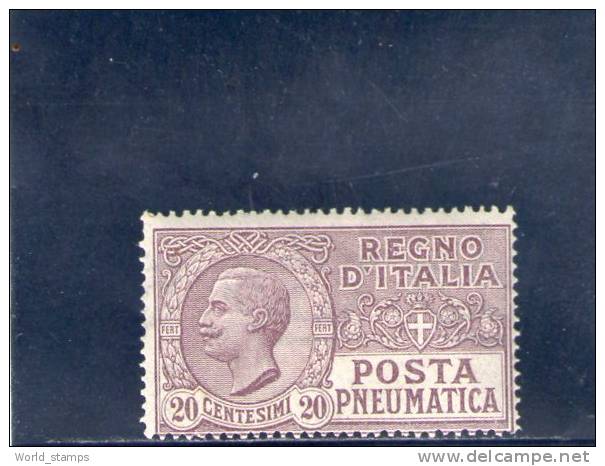 ITALIA 1925 ** - Poste Pneumatique