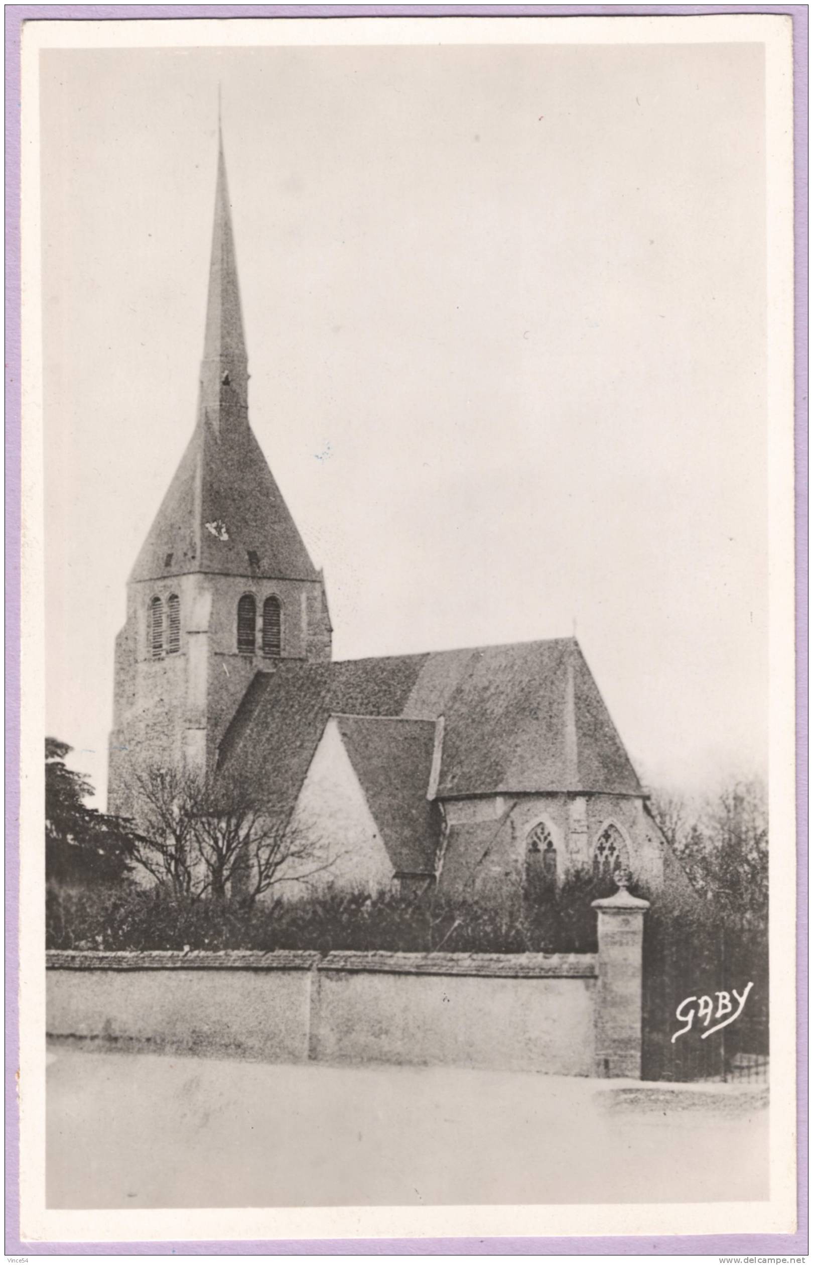 ARGENT SUR SAULDRE - L'Eglise. Ed. Gaby-Artaud N° 1. Circulé 1960. 2 Scans - Argent-sur-Sauldre