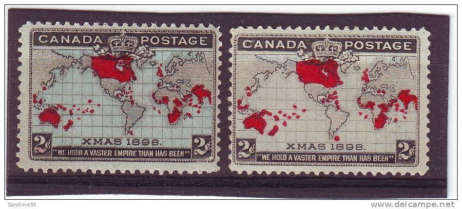 CANADA COMMEMORATION TARIF POSTAL NEUF AVEC LES 2 COULEURS . - Unused Stamps