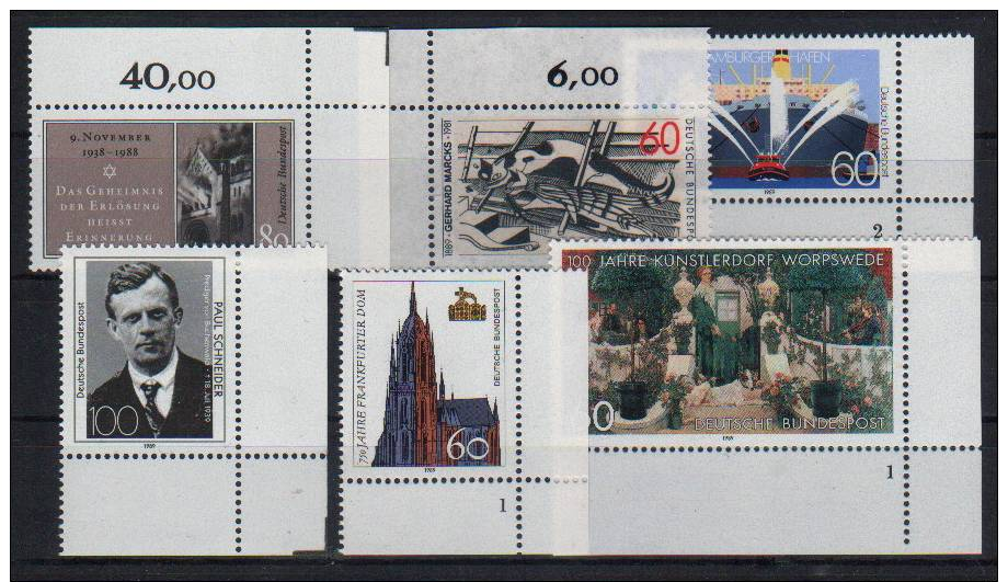 BRD   1 Lot Postfrische Eckrandstücke Beste Ware -206- - Unused Stamps
