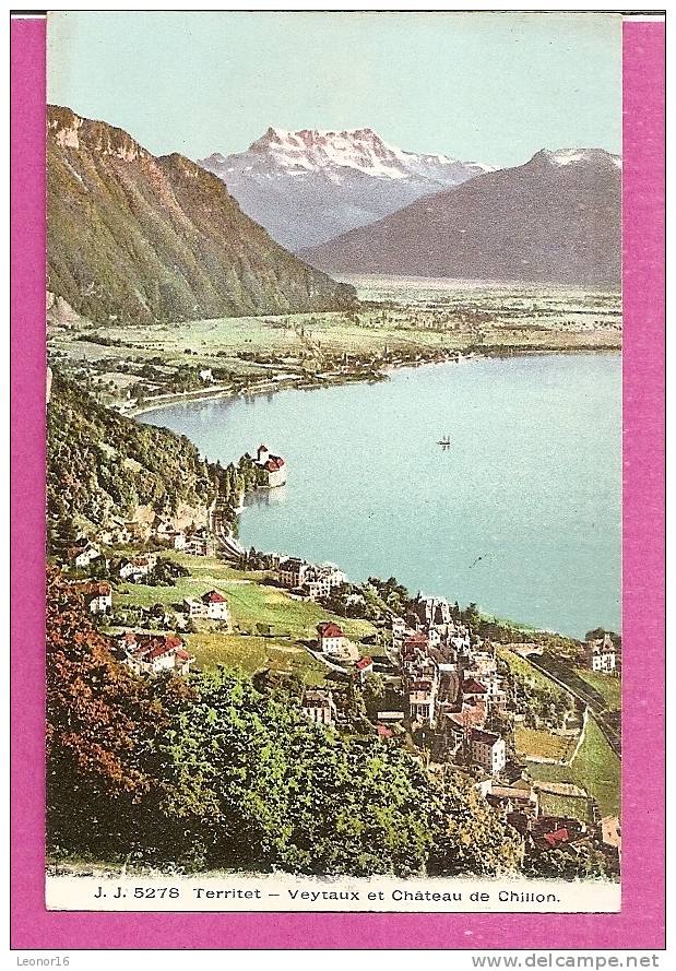 TERRITET   -   * VEYTAUX Et LE CHATEAU DE CHILLON *   -   Verlag : J.J.(JULIEN Frères De Genève)   N° 5378 - Veytaux