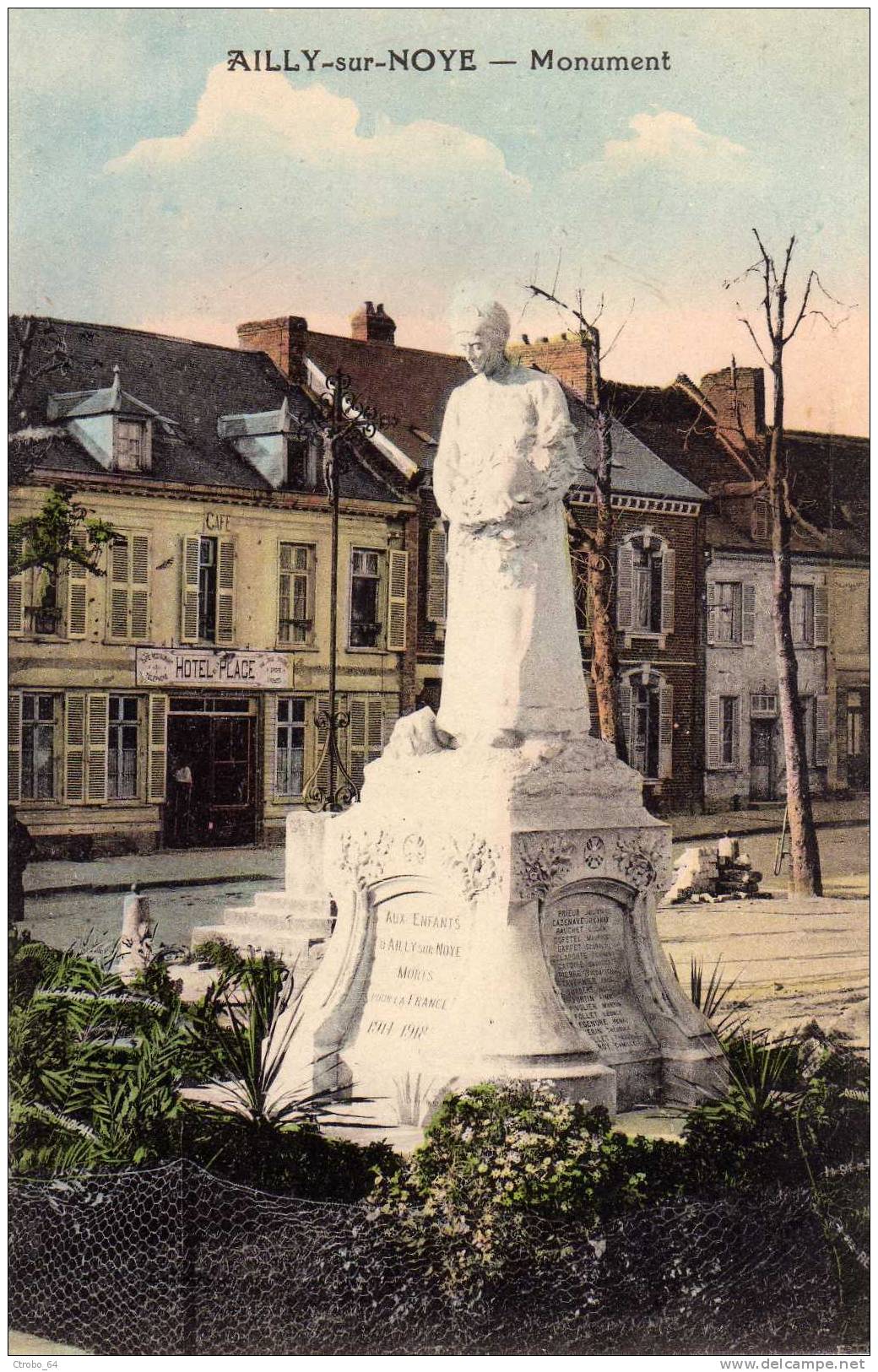 CPA AILLY-SUR-NOYE 80 - Monument - Ailly Sur Noye