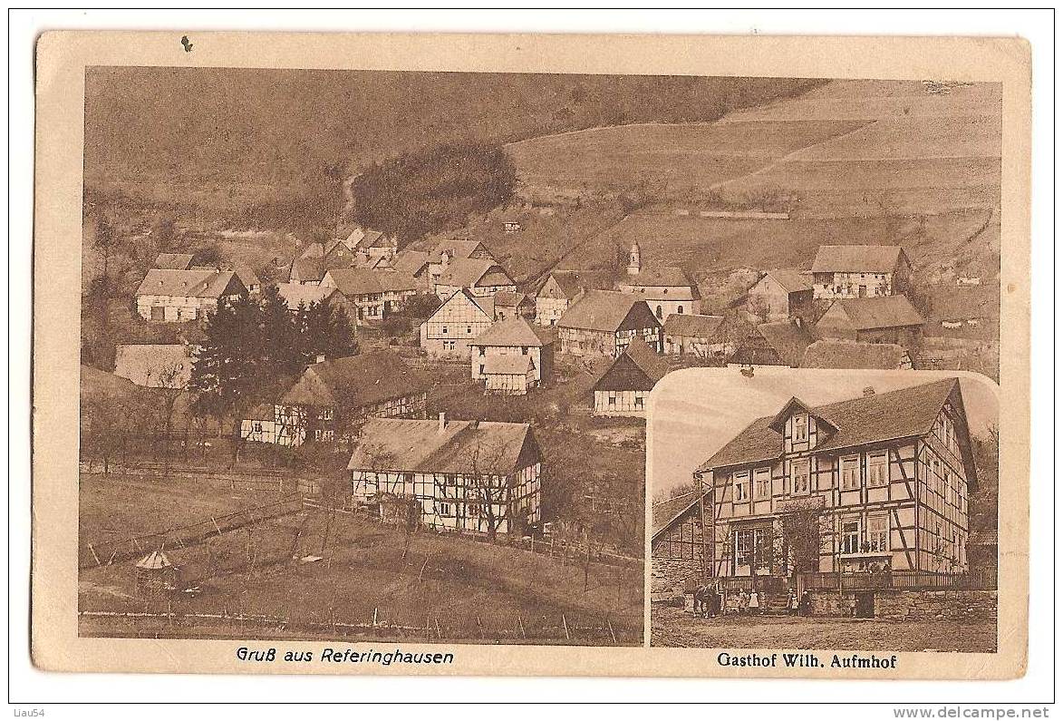 Gruss Aus REFERINGHAUSEN Gasthof With. AUFMHOF (1920) - Telgte