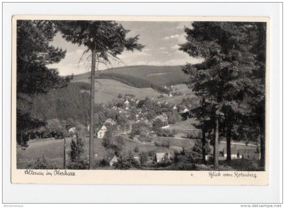 ALTENAU Im Oberharz: Blick Vom Rotenberg -AK  +/- 1950 / Verlag Photo Tremper - Altenau