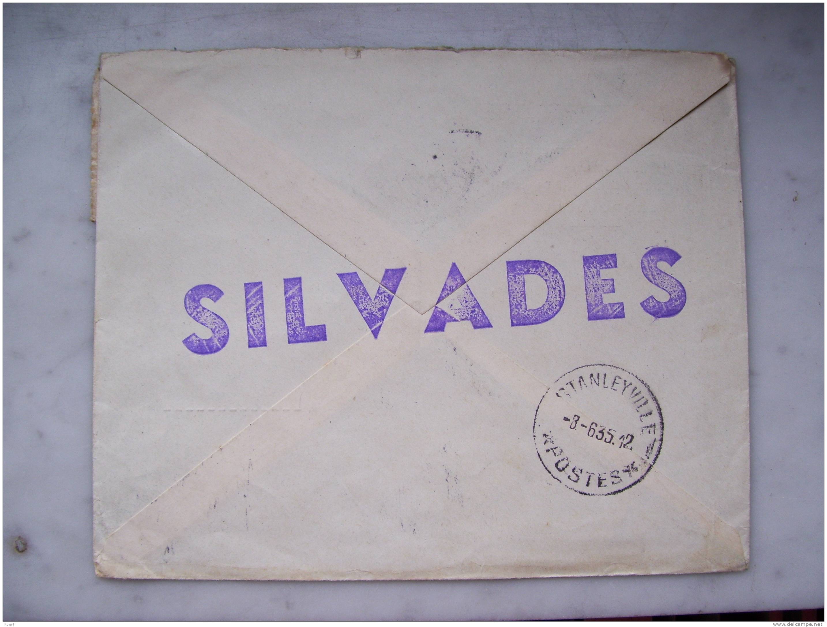 Lettre Pour STANLEYVILLE ( Avec 2 X 169 & 4 X 175 ) Verso Avec Cachet SILVADES - Cartas & Documentos