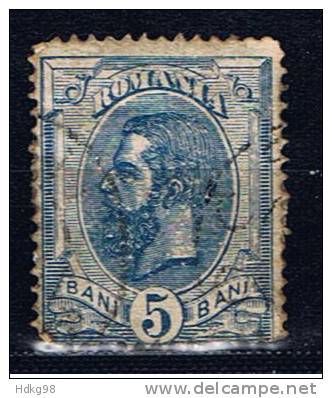 RO Rumänien 1893 Mi 102 Königsporträt - Used Stamps