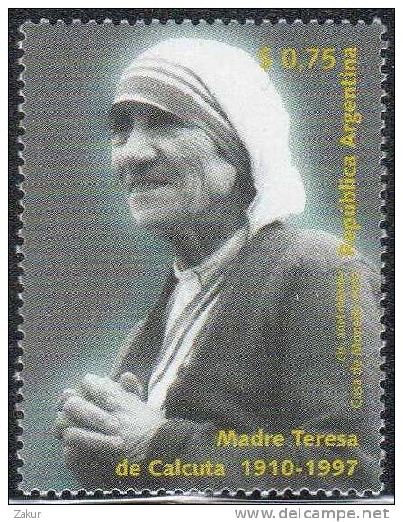 Argentina 1997 - Teresa De Calcuta - Unused Stamps