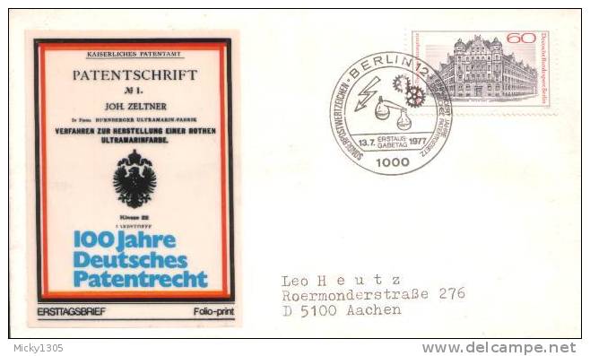 Germany / Berlin - Mi-Nr 550 FDC (y667)- - 1971-1980