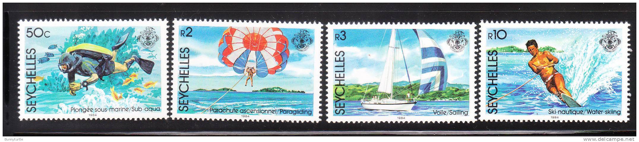 Seychelles 1984 Scuba Diving Sailing Water Skiing MNH - Seychelles (1976-...)