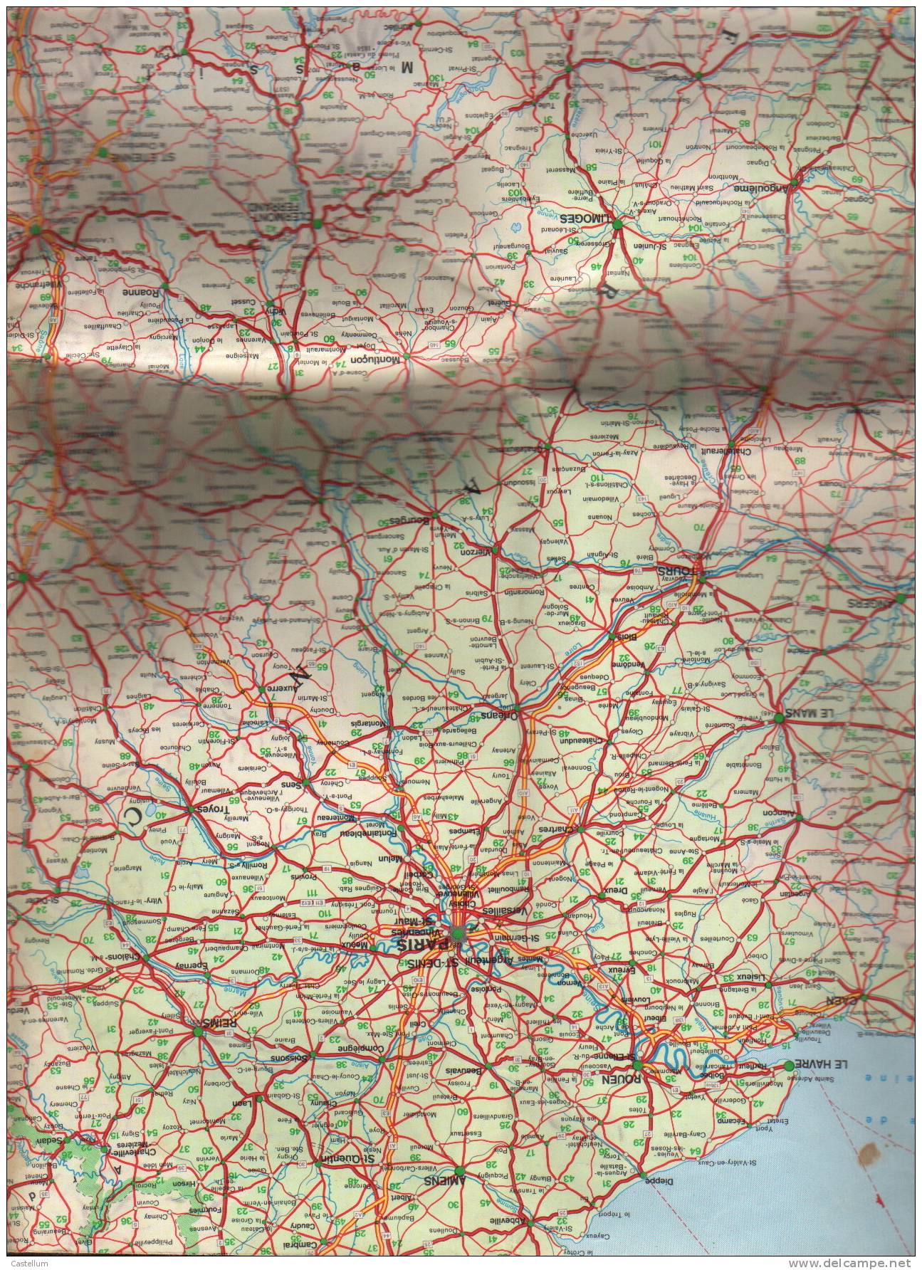 CARTE ROUTIERE EUROPE OCCIDENTALE - Wegenkaarten