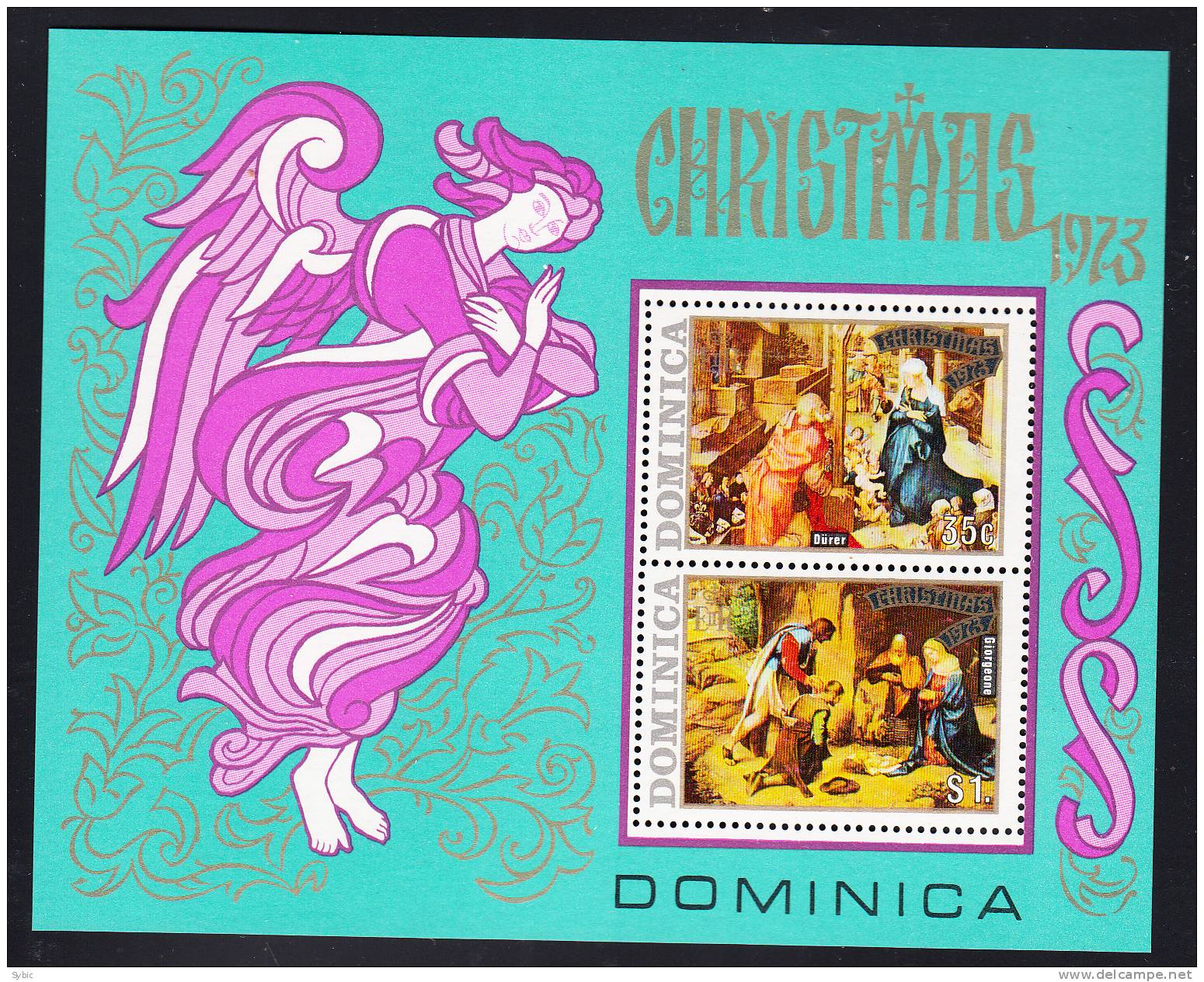 DOMINIQUE  - 1973 - Noël - BF 21 ** - Dominica (1978-...)