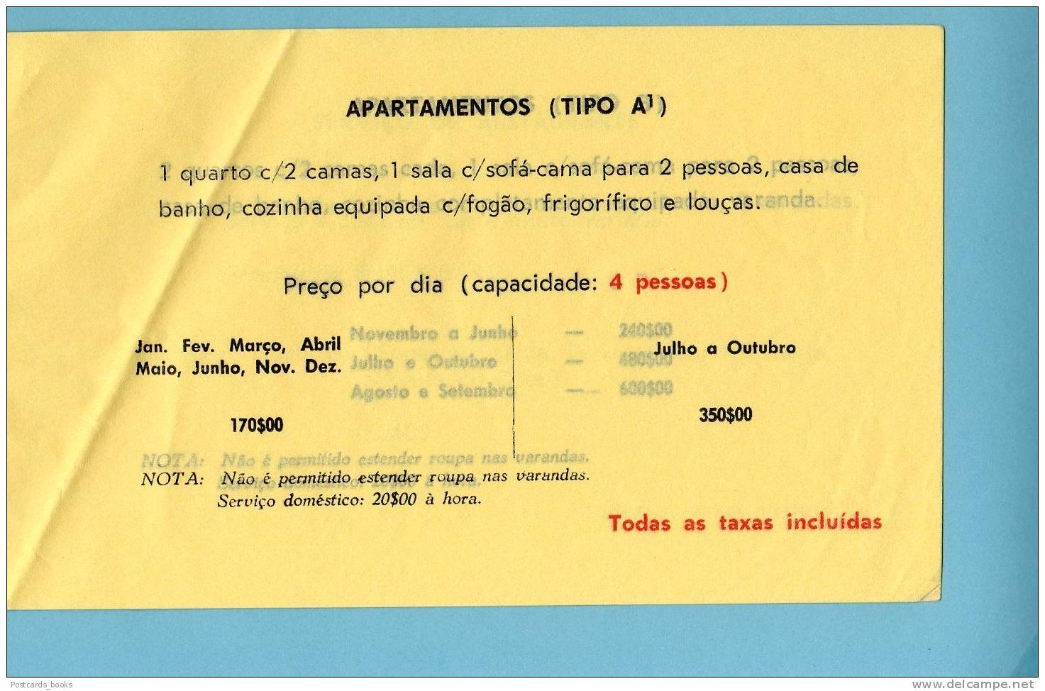 1969/70 TORRALTA / Algarve / Portimão /Alvor. Livro Publicidade Com Preços HOTEL E RESTAURANTE - Portugal