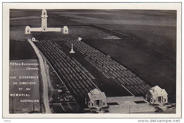 - 80 - VILLERS-BRETONNEUX - Vue D´ensemble Du Cimetière Et Du Mémorial Australien - - Villers Bretonneux