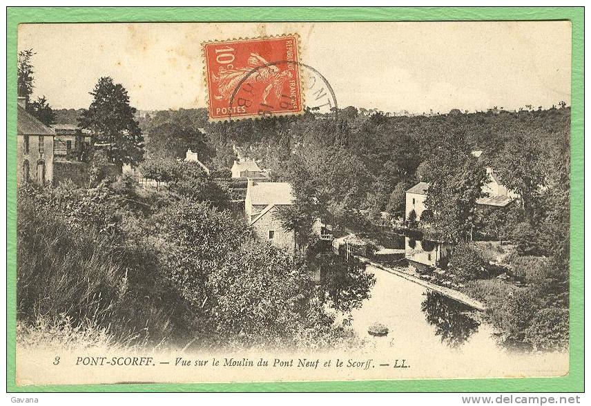 56 PONT-SCORFF - Vue Sur Le Moulin Du Pont Neuf Et Le Scorff - Pont Scorff