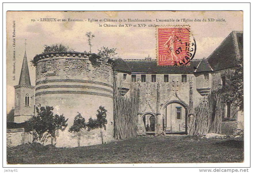 14- Lisieux Et Ses Environs -eglise Et Chateau De La Houblonnière - Lisieux