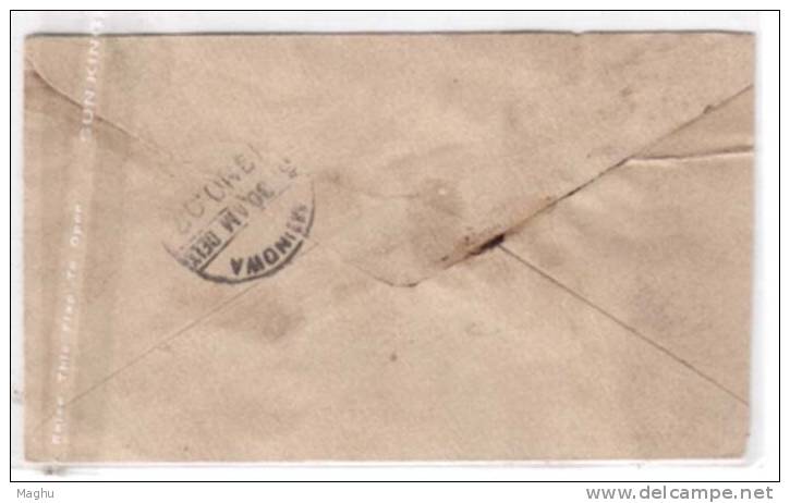 India   Edward Half Anna Cover , Postal Stationery Used 1907, CDS Piper Marwar - 1902-11 Koning Edward VII