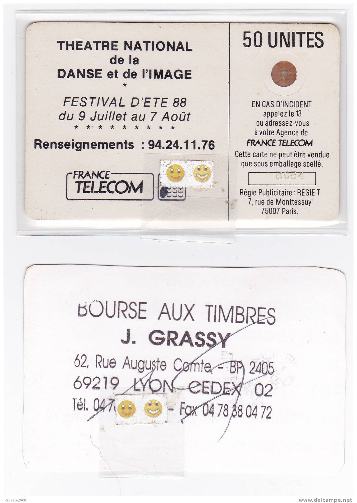 F21 / 1988 - Chateauvallon - 50 U - SC4 Ob - LUXE / " Expertisée " - 1988