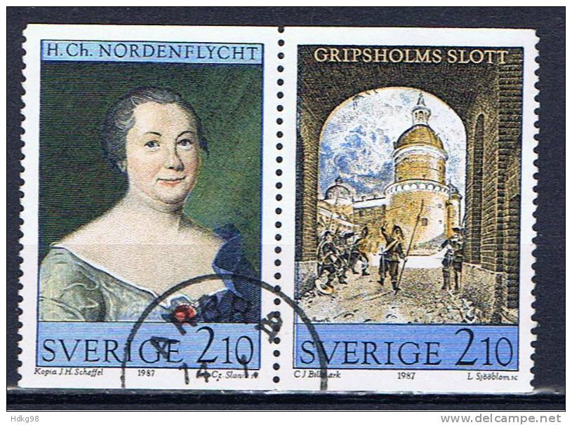 S Schweden 1987 Mi 1448-49 - Used Stamps