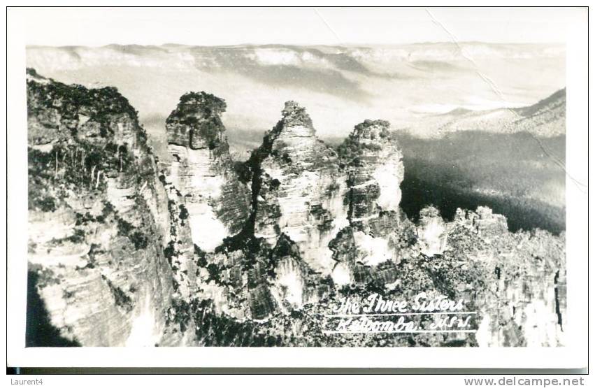 (890) Very Old Australia Postcard - NSW Blue Mountains Three Sisters - Sonstige & Ohne Zuordnung