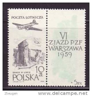 POLAND 1959 MICHEL  NO 1101 Zf  II  MNH - Ongebruikt