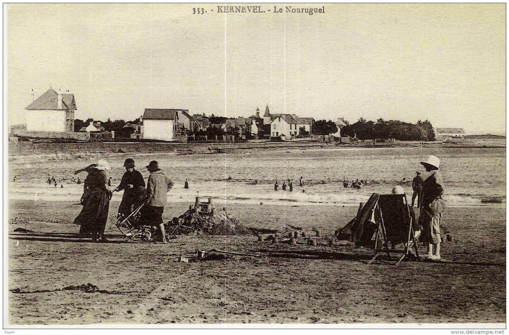 D56 - 353 - KERNEVEL  - Le Nouruguel  - (Plage Animée + Villas) - Port Louis