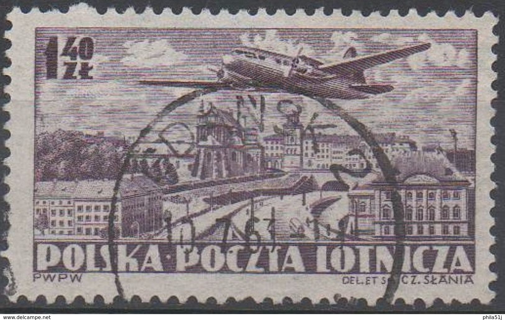 POLOGNE PA N°30__OBL VOIR SCAN - Used Stamps