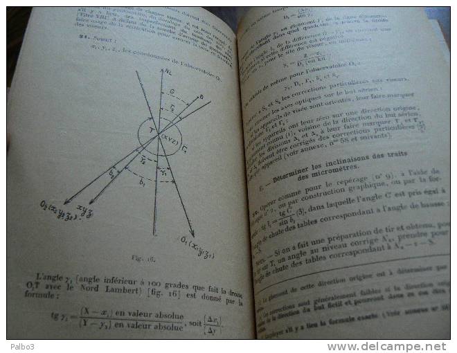 notice instruction sur la methode du réticule tangent de l'artillerie 1932