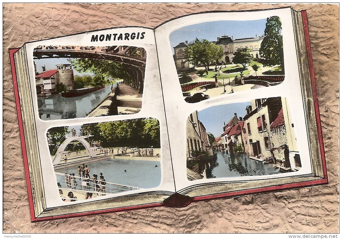 Loiret - Montargis , Multi Vues En 1962 - Montargis
