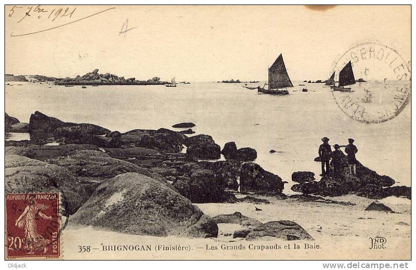 BRIGNOGAN Les Grands Crapauds Et La Baie - Brignogan-Plage