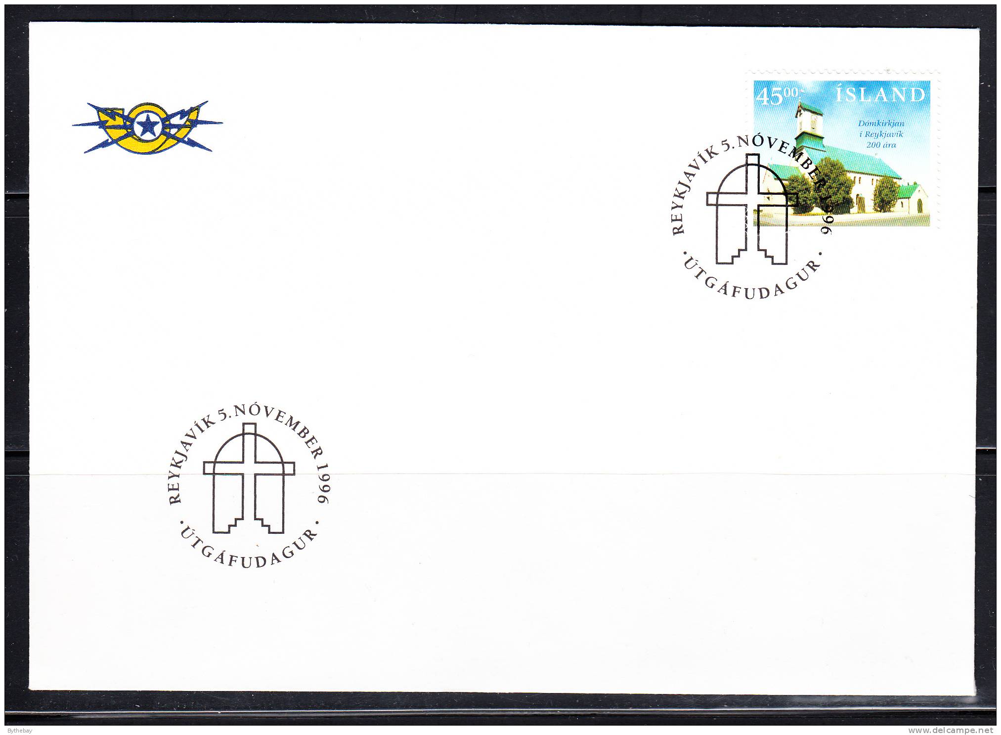 Iceland FDC Scott #831 Reykjavik Cathedral 200th Anniversary - FDC