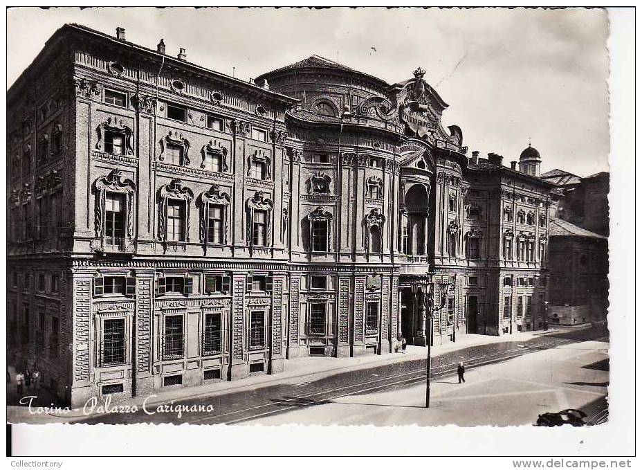 Torino - Palazzo Carignano- Formato Grande - Viaggiata 1955 - Palazzo Carignano