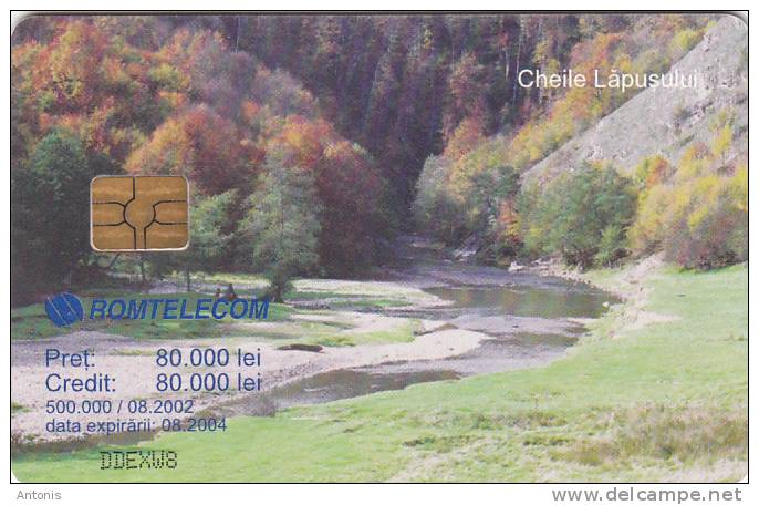 ROMANIA - Cheile Lapusului, 8/02, Used - Roumanie