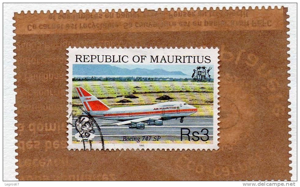 BOEING 747 Rs 3 - Mauritius (1968-...)