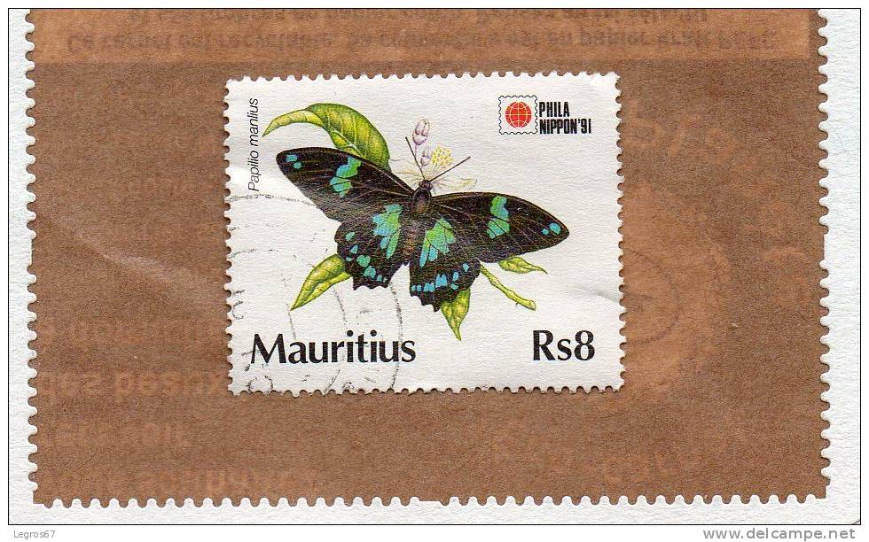 PHILA NIPPON 91 Rs 8 - Mauritius (1968-...)