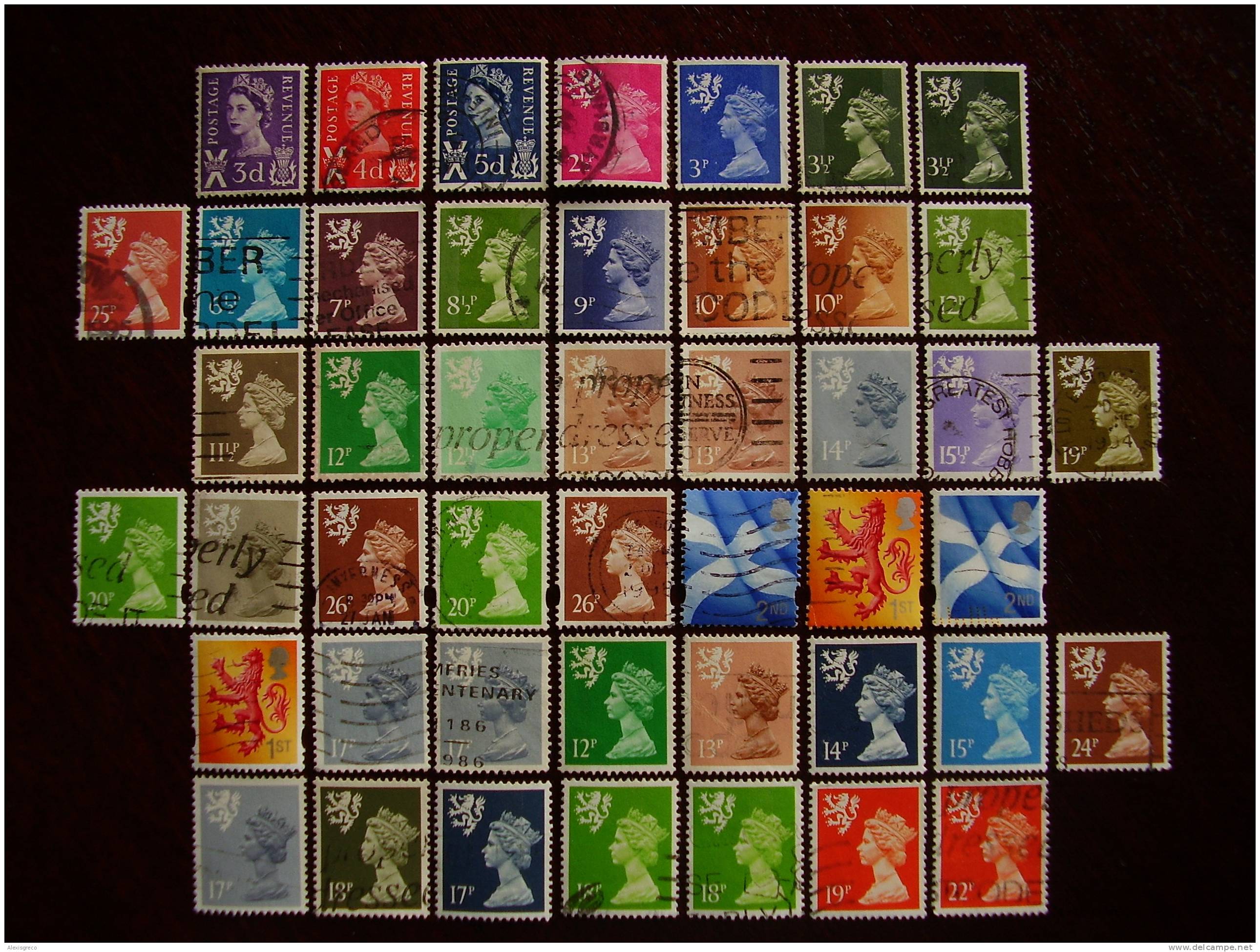 GB REGIONALS  SCOTLAND COLLECTION Of 48 All USED And DIFFERENT. - Scotland