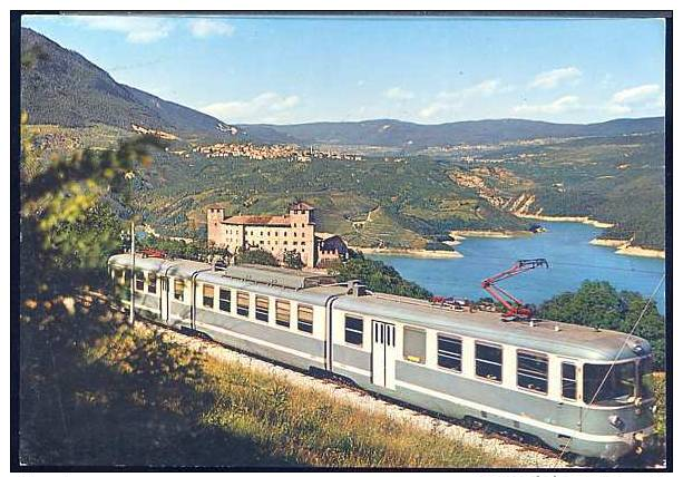 KC844 CLES , VISTA DAL DOSS DI PEZ ( TRENO IN PRIMO PIANO ) - Autres & Non Classés