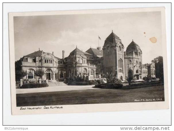 Bad Neuenahr - Kurhaus - Phot. FG Zeitz N° 1343 - Gelaufen 1933 - Bad Neuenahr-Ahrweiler