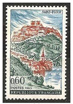 FRANCE 1963 - Tourist Resorts / SAINT-FLOUR - Mi 1446 Cv€0,75 MNH ** Neuf L141 - Unused Stamps