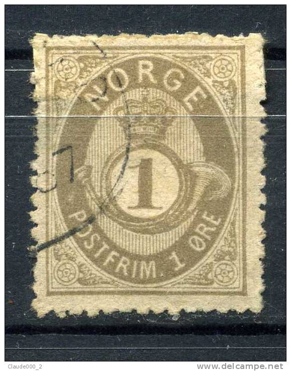 NORVEGE . 1877-78 . N° 22  Oblitéré - Gebruikt